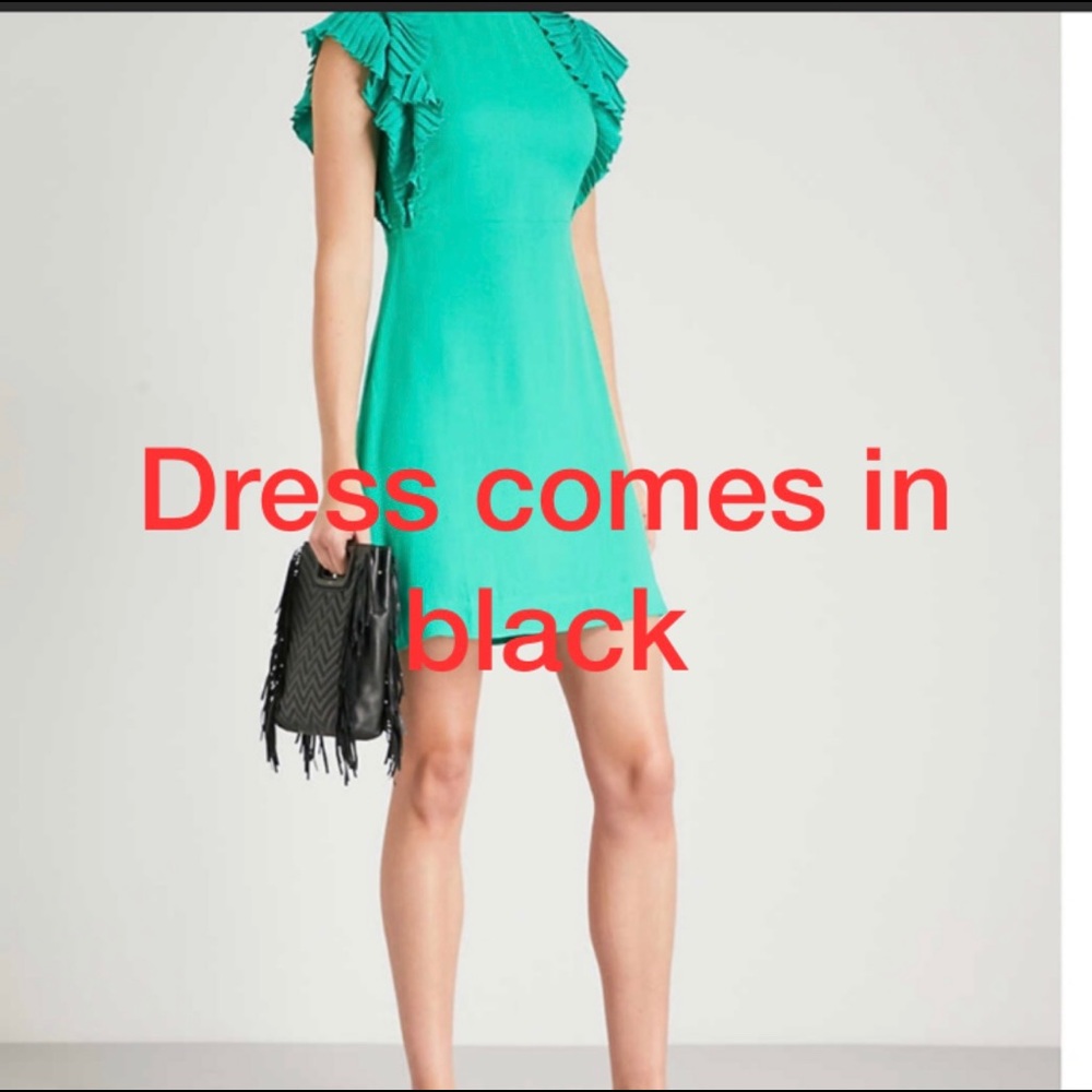 Maje black crepe dress